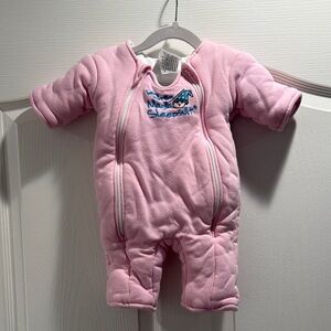Merlin Pink Infant Sleep Sack Sleepsuit - Soft Warm Wearable Blanket